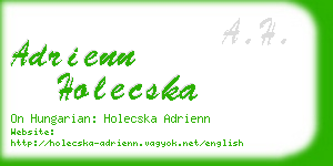 adrienn holecska business card